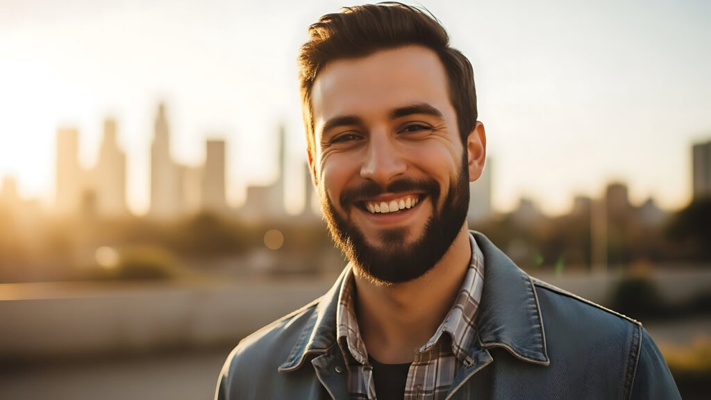 Het brein van een man zegt